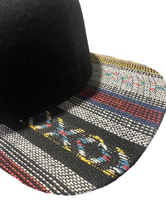 Serape brim black crown SnapBack hats