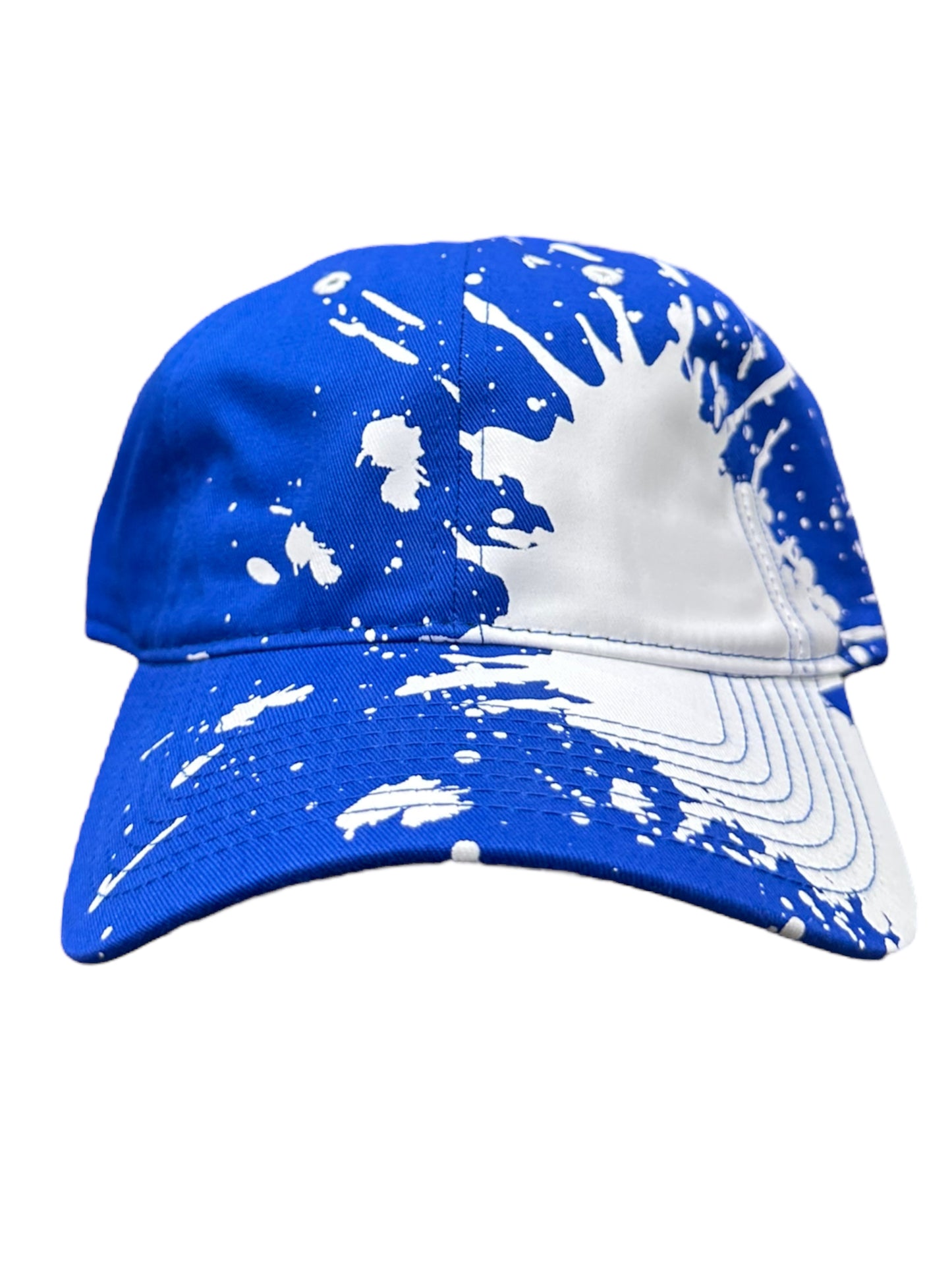 Paint splash royal blue baseball cap
