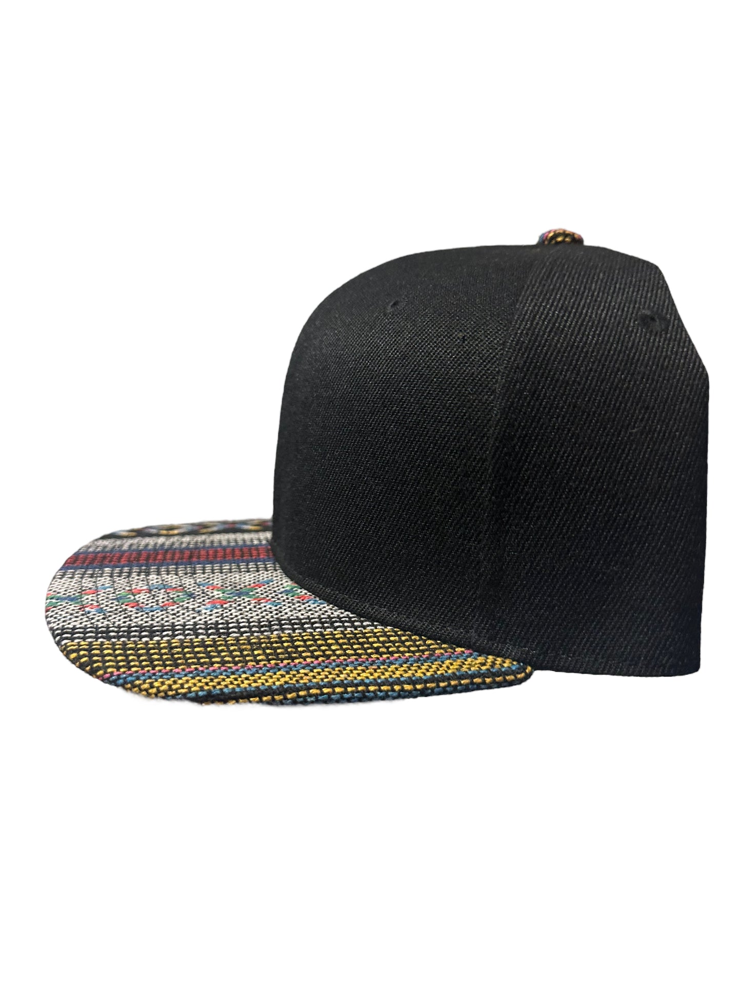Serape brim black crown SnapBack hats