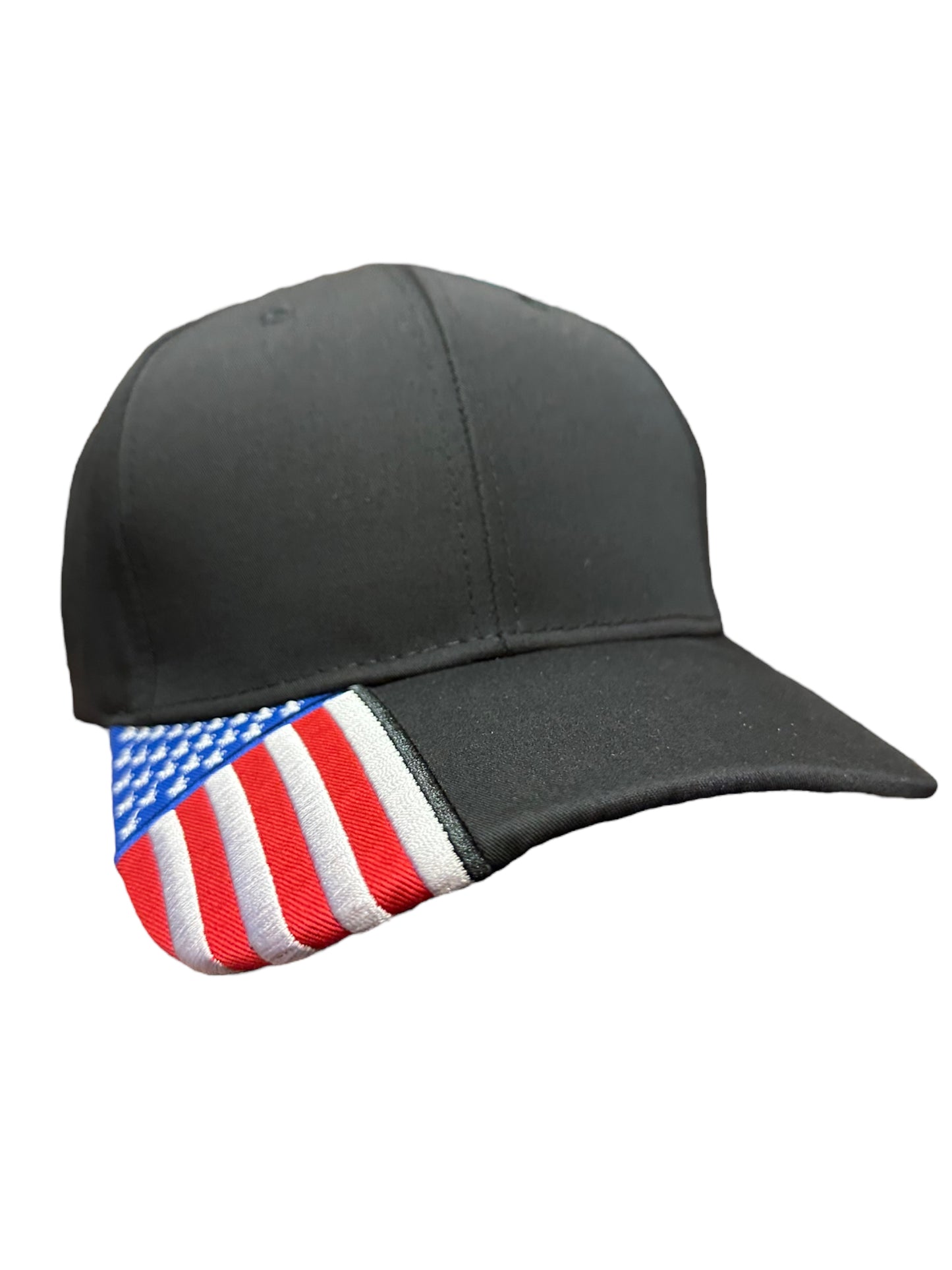 American black curved SnapBack