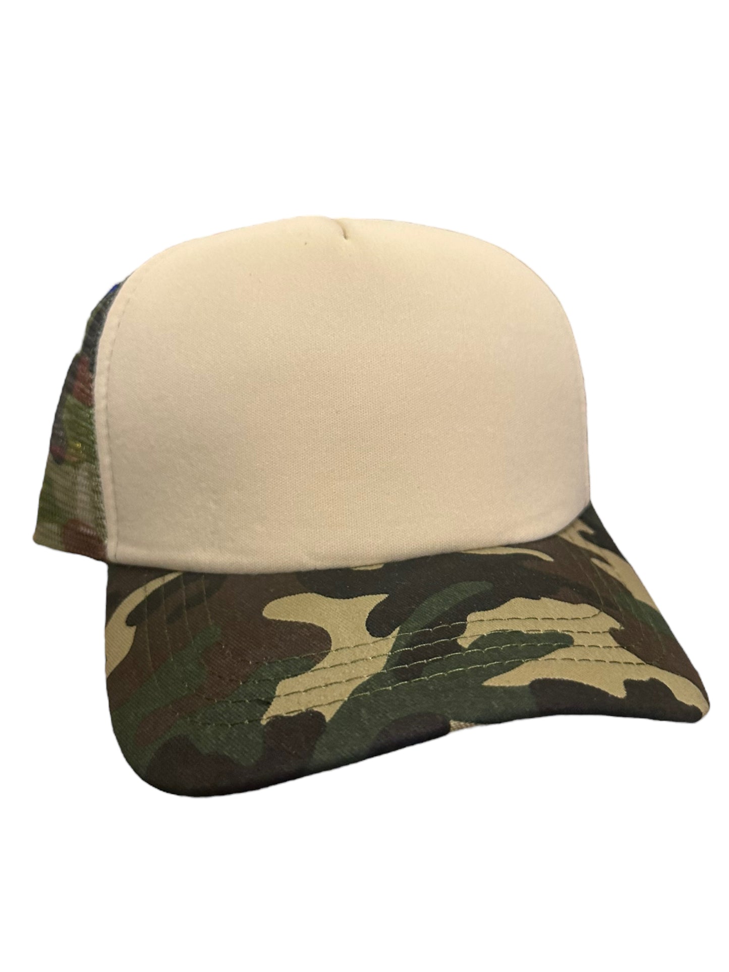 Beige/Tan Camouflage Truckers Snapbacks