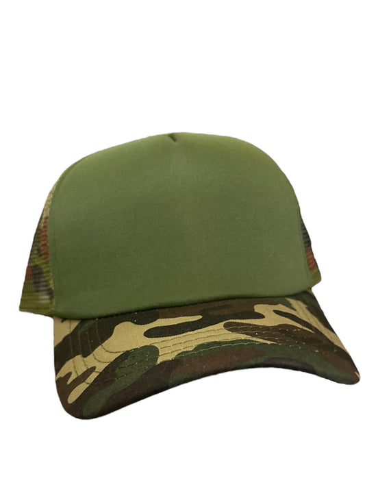 Olive and Camouflage SnapBack hats