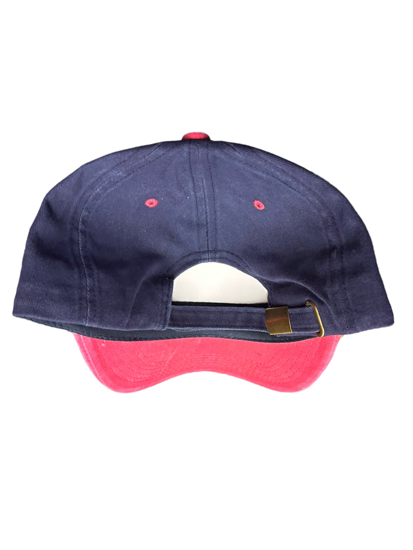 Blue and red baseball cap strapback