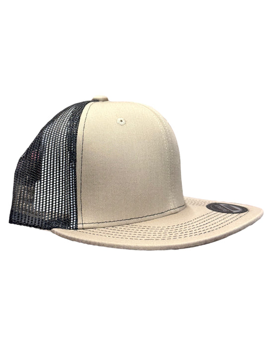 Tan and black SnapBack hat