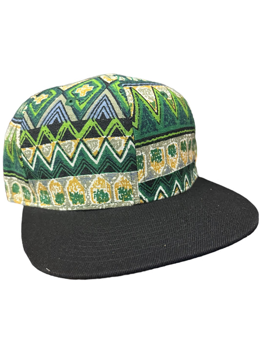Mexican green black brim SnapBack hat