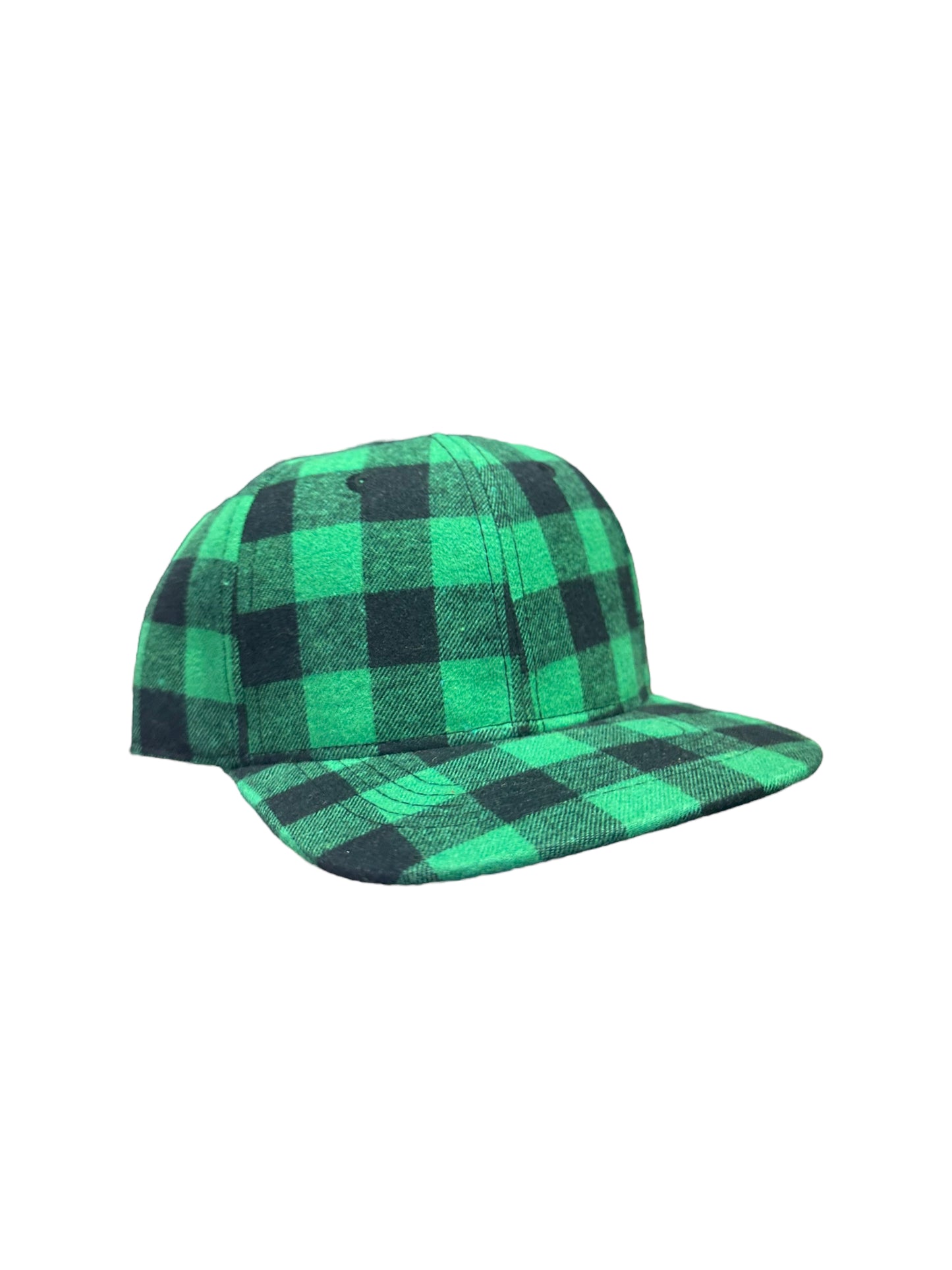 Baby hats- Green plaid SnapBacks