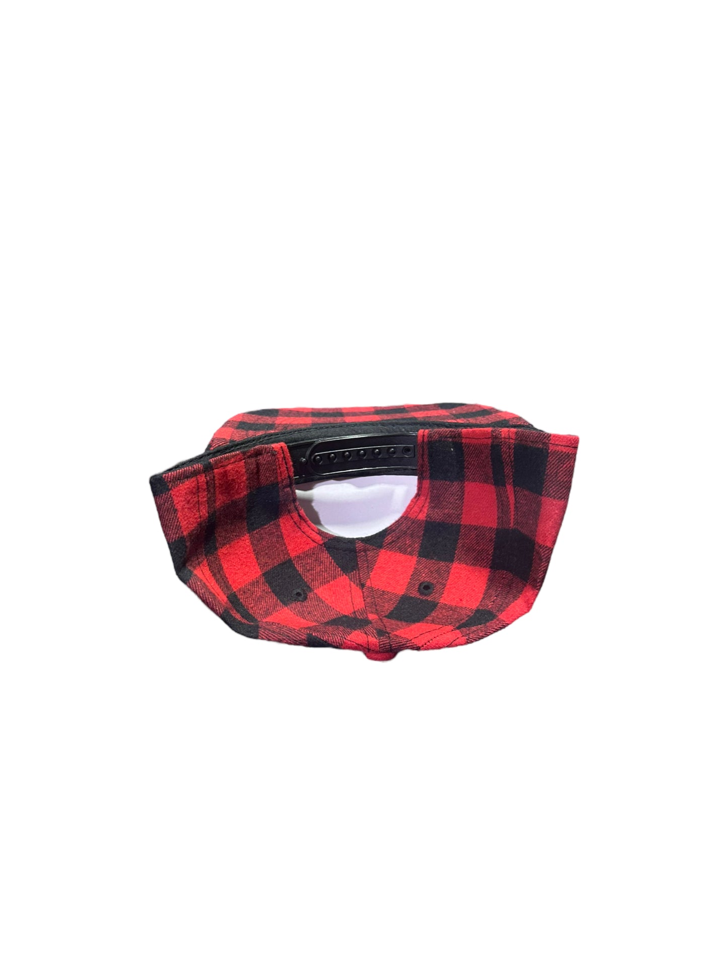 Baby hats- Red plaid Snapbacks