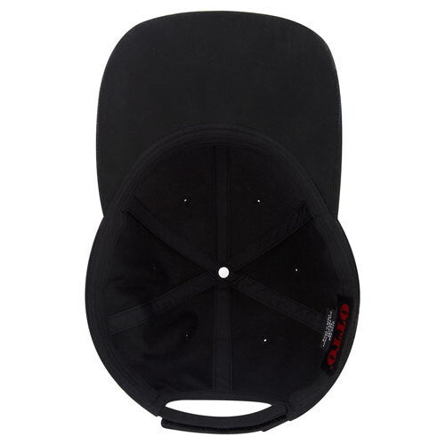 American Flamed Brim Black curved SnapBack