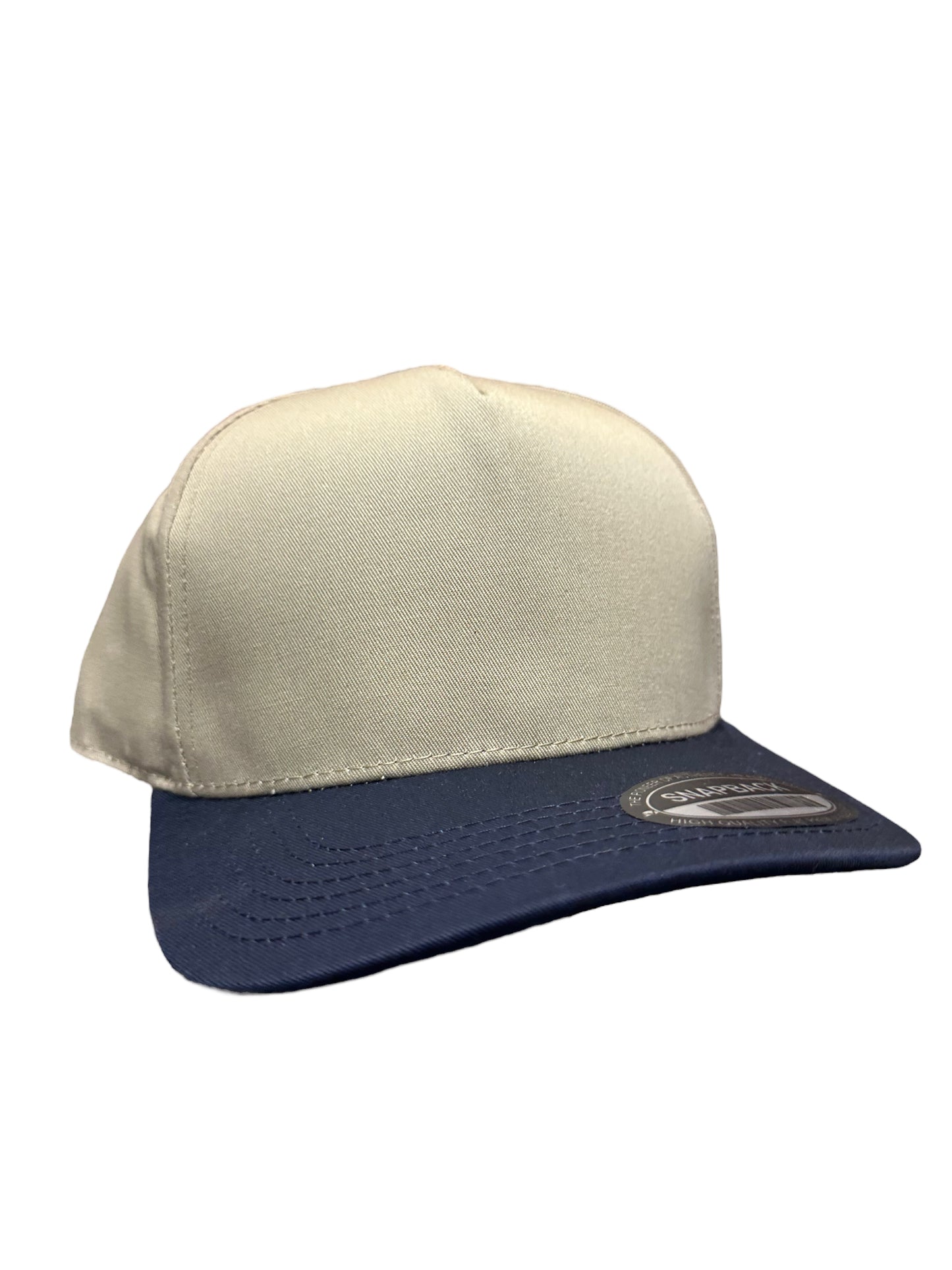 Champagne & Navy A Frame SnapBack