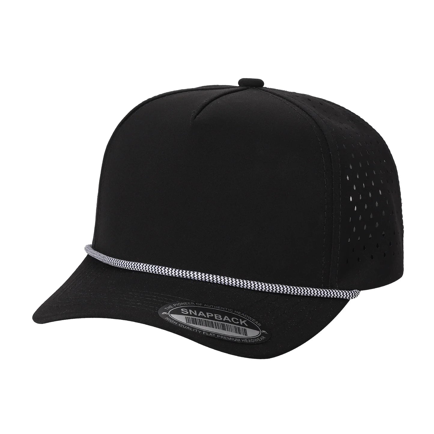 5-Panel Waterproof Rope Snapbacks