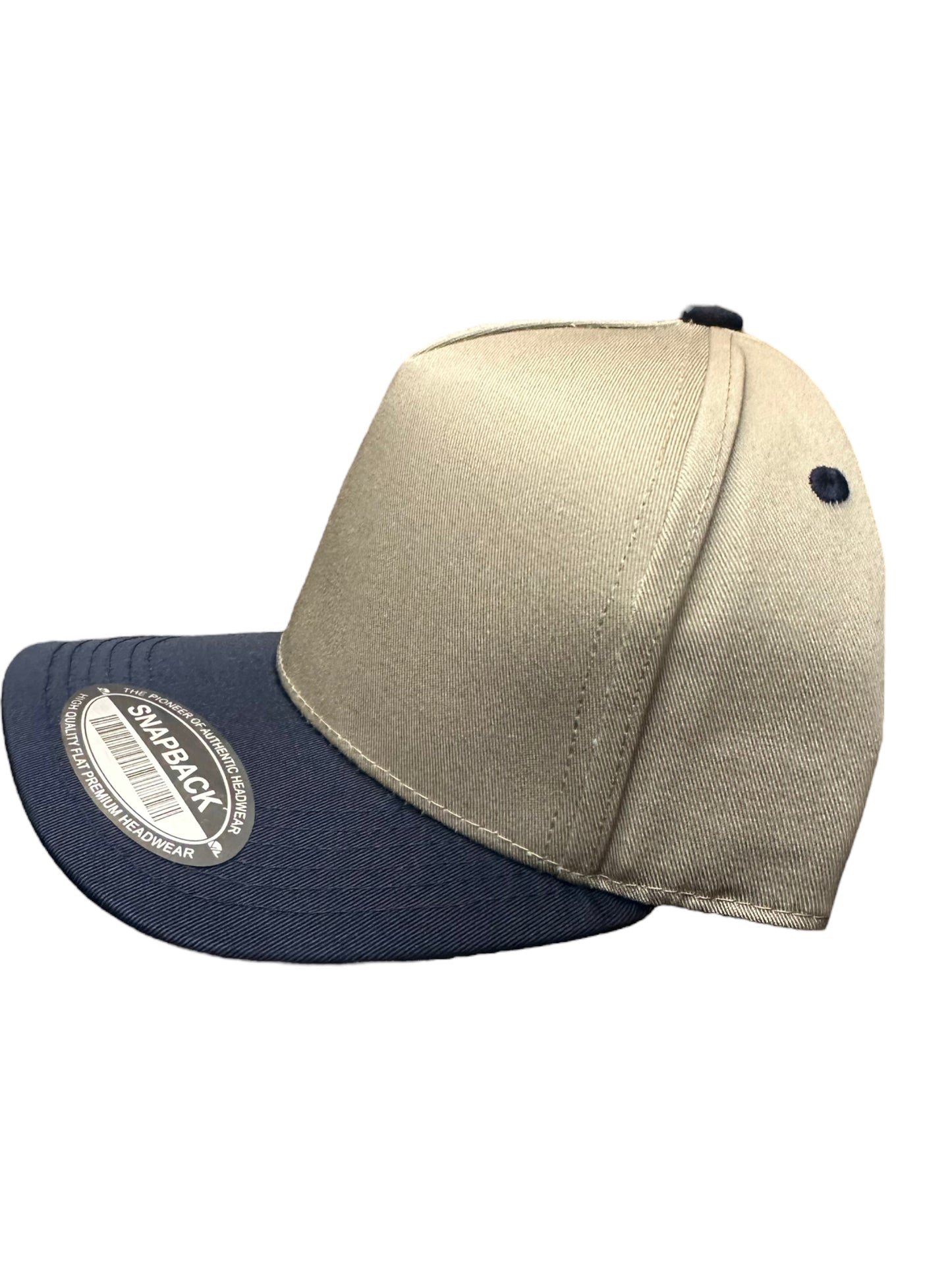 Champagne & Navy A Frame SnapBack