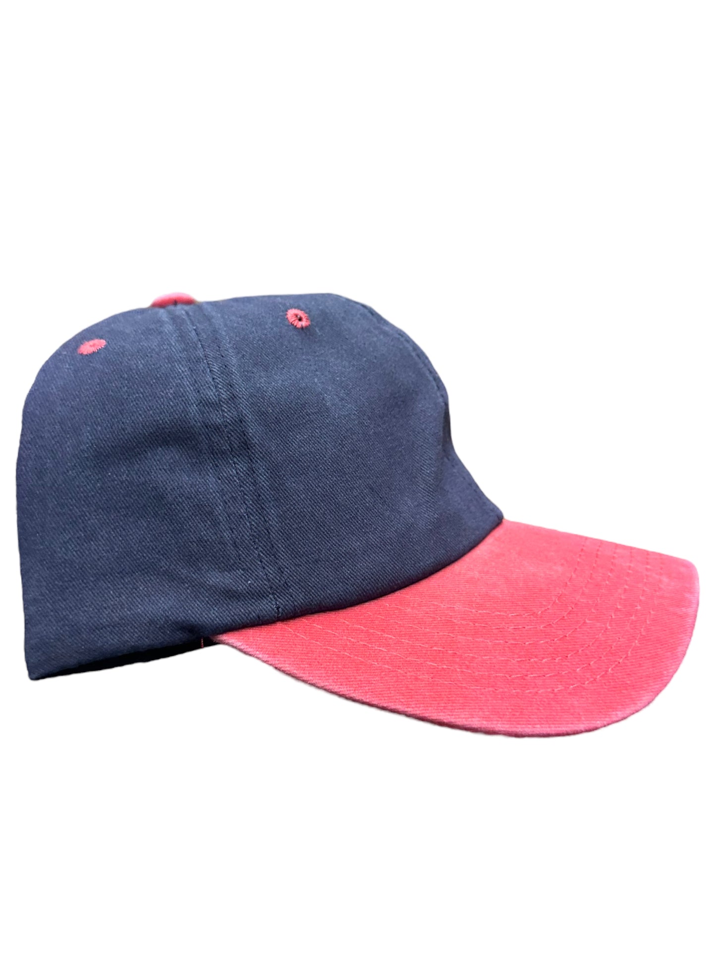 Blue and red baseball cap strapback