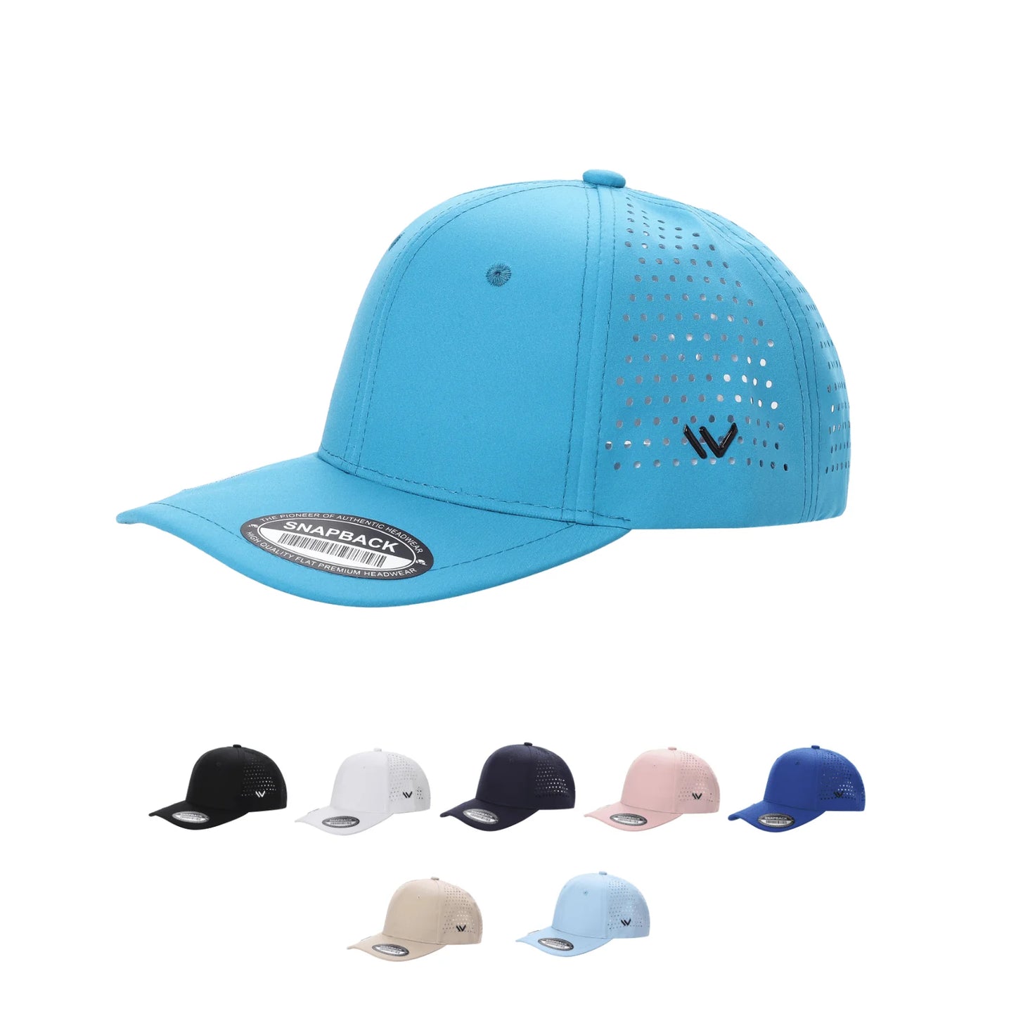 Waterproof Laser-Vented Golf Cap with magnetic Ball Marker on Bill