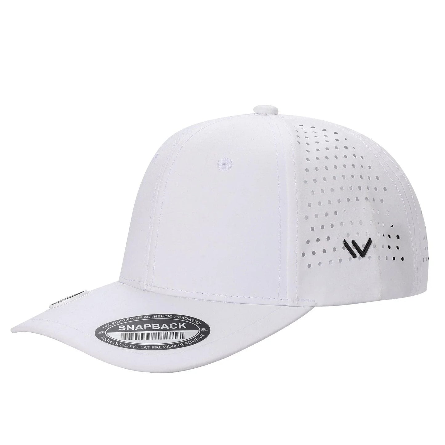 Waterproof Laser-Vented Golf Cap with magnetic Ball Marker on Bill