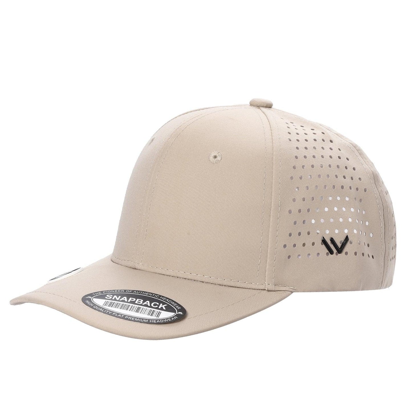 Waterproof Laser-Vented Golf Cap with magnetic Ball Marker on Bill