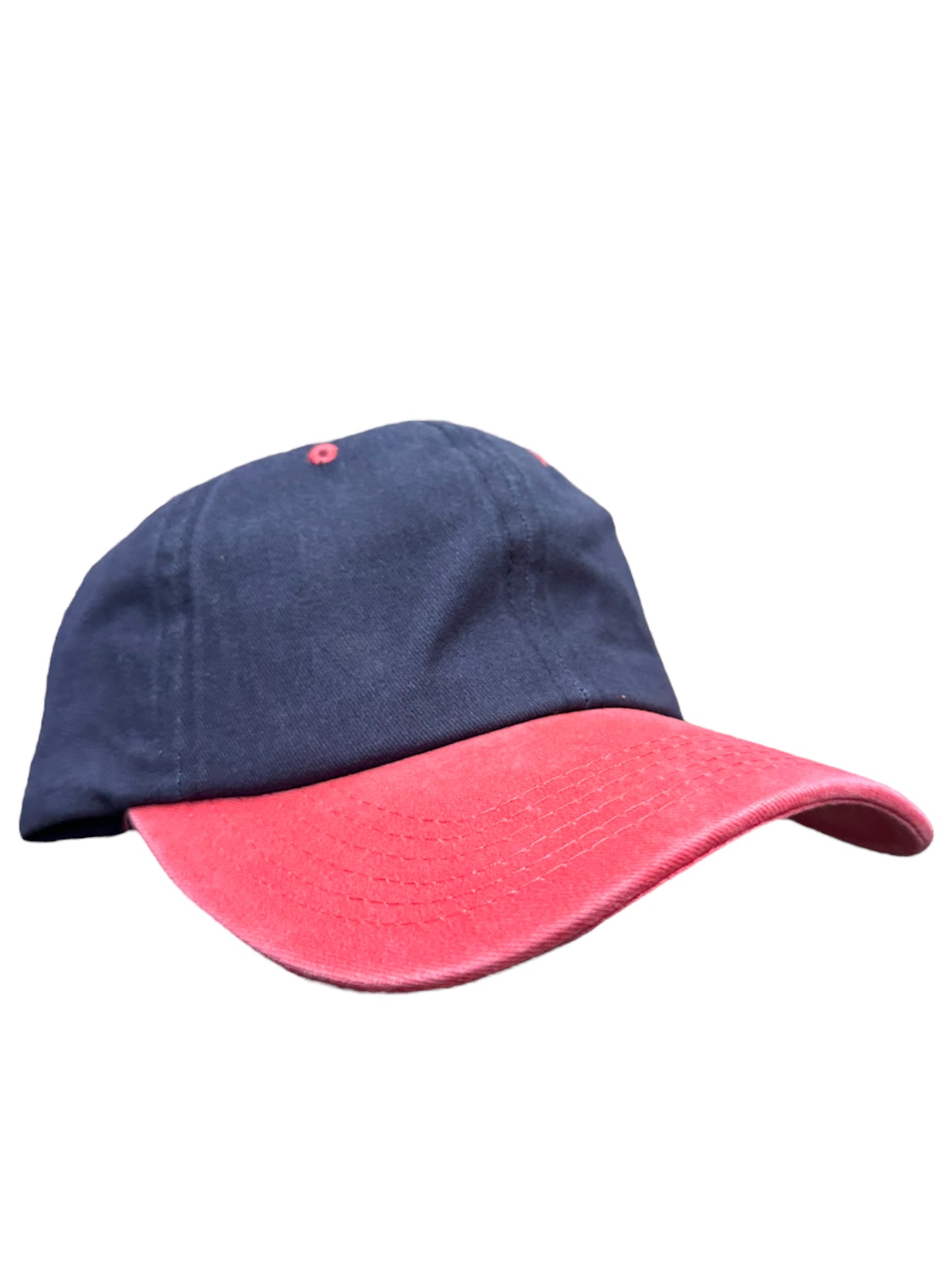 Blue and red baseball cap strapback