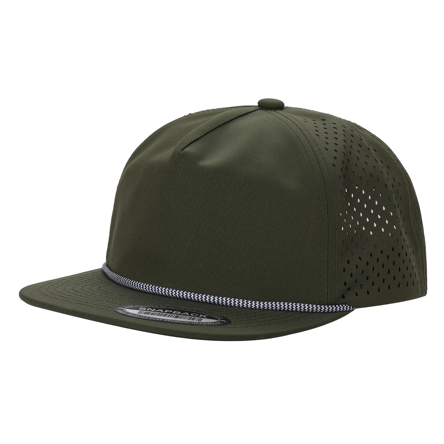 Unstructured roped snapbacks weatherproof