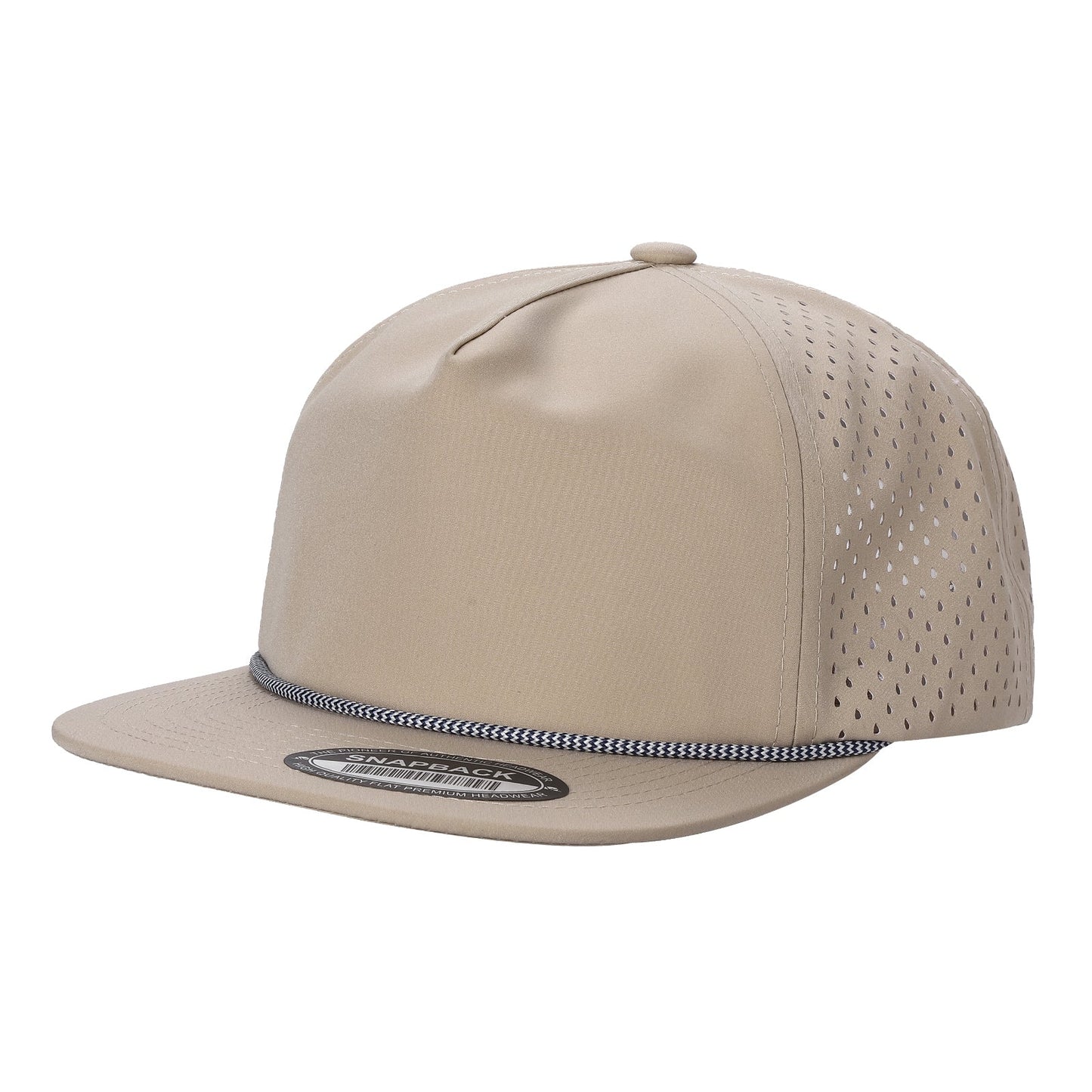 Unstructured roped snapbacks weatherproof