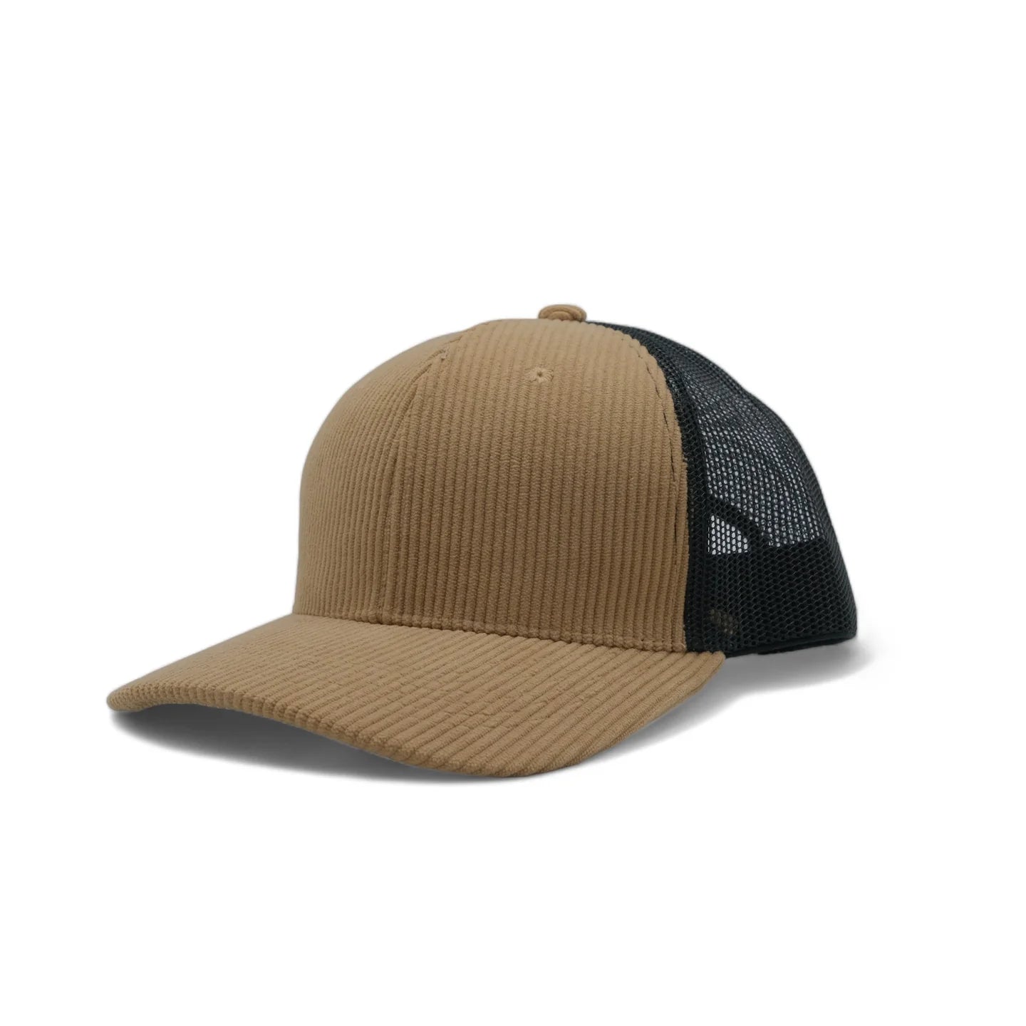 Plain Corduroy Pattern Mesh Hat