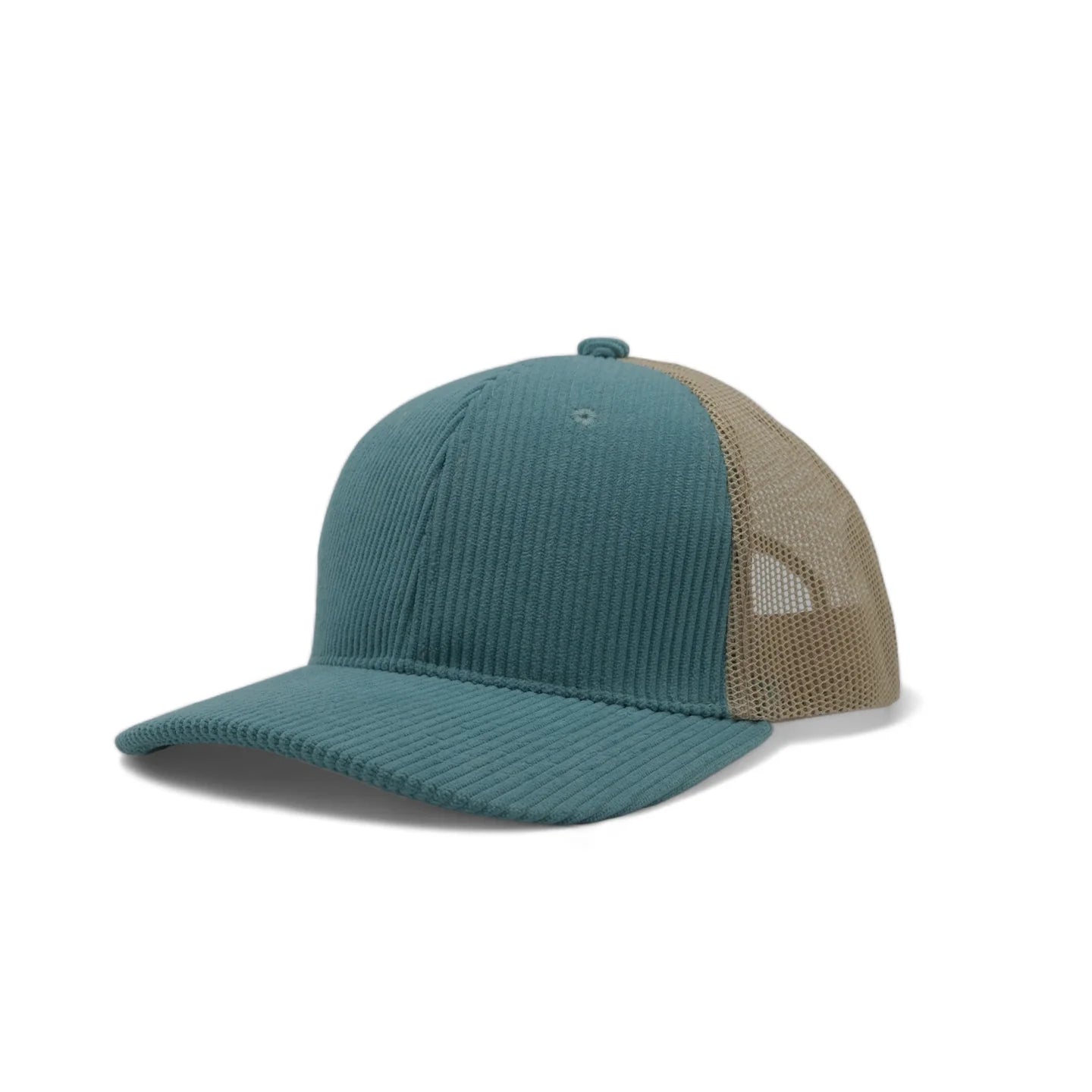 Plain Corduroy Pattern Mesh Hat