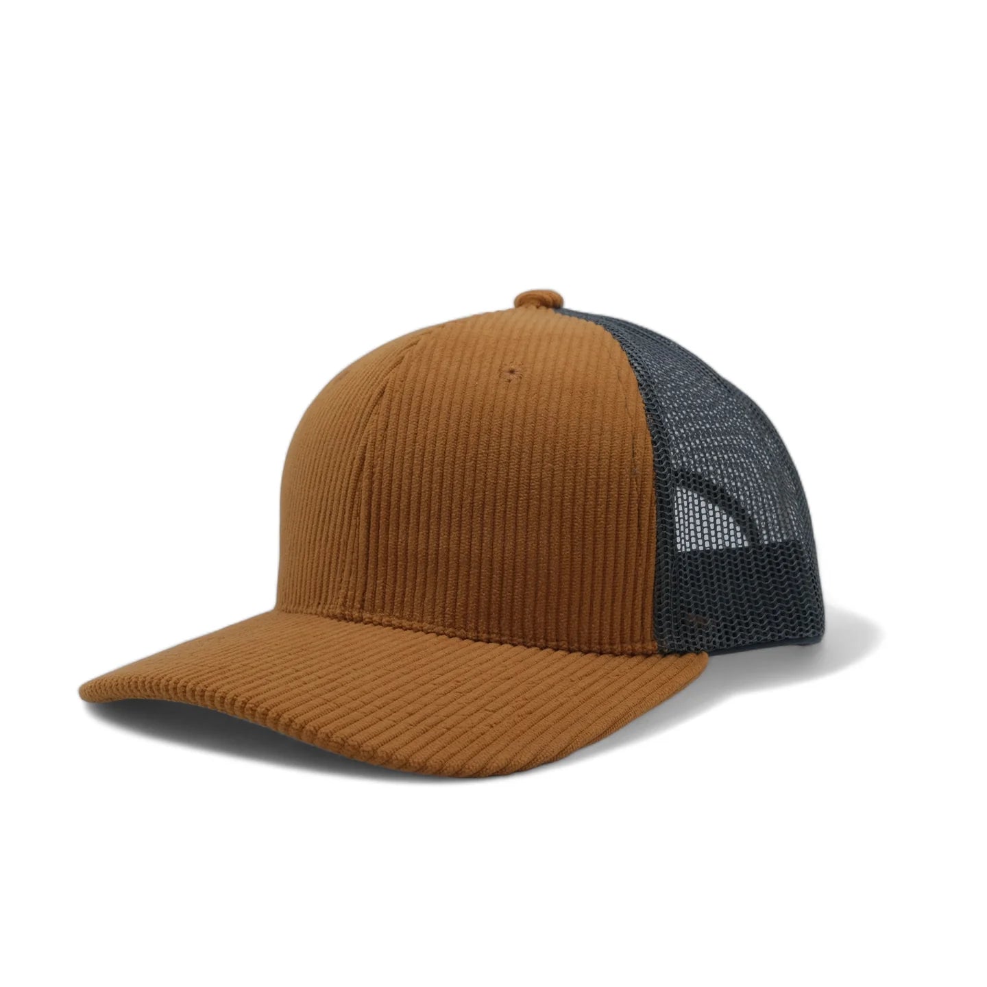 Plain Corduroy Pattern Mesh Hat