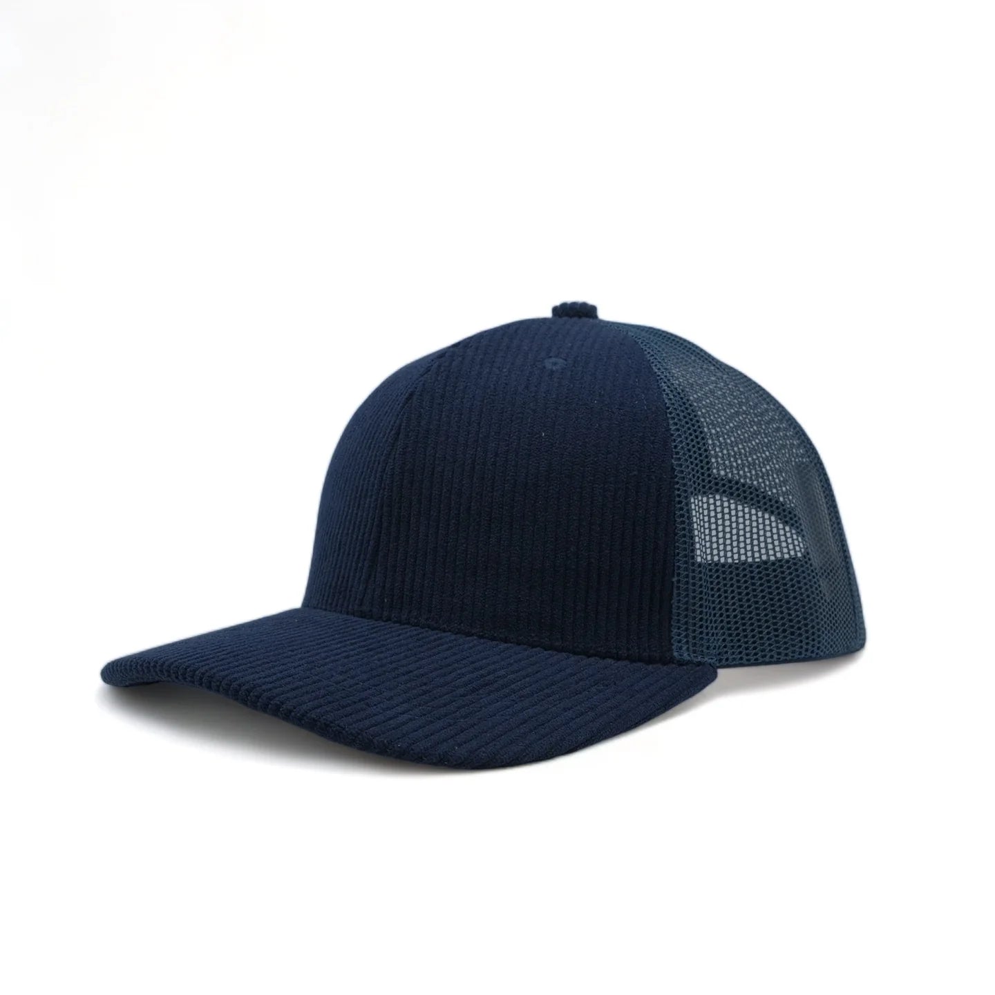 Plain Corduroy Pattern Mesh Hat