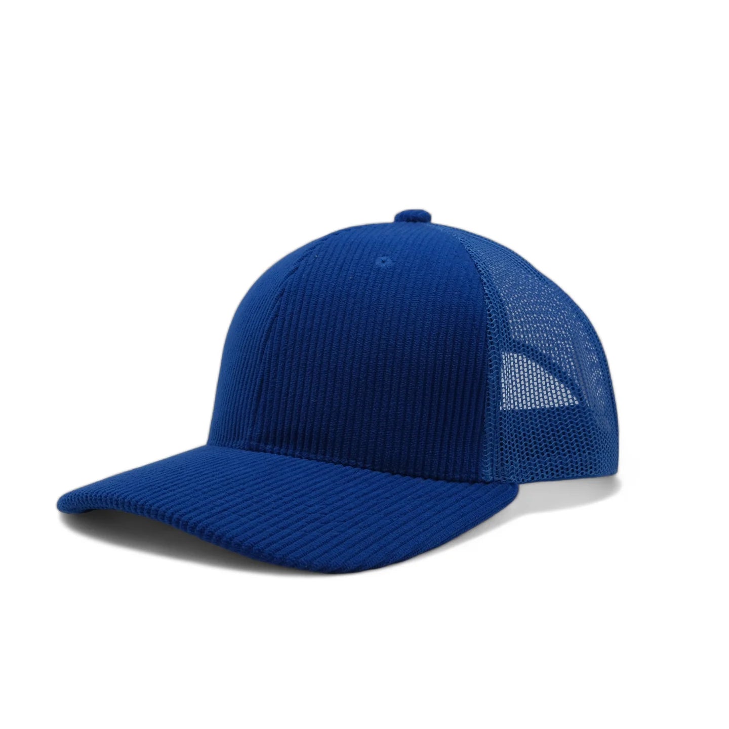 Plain Corduroy Pattern Mesh Hat