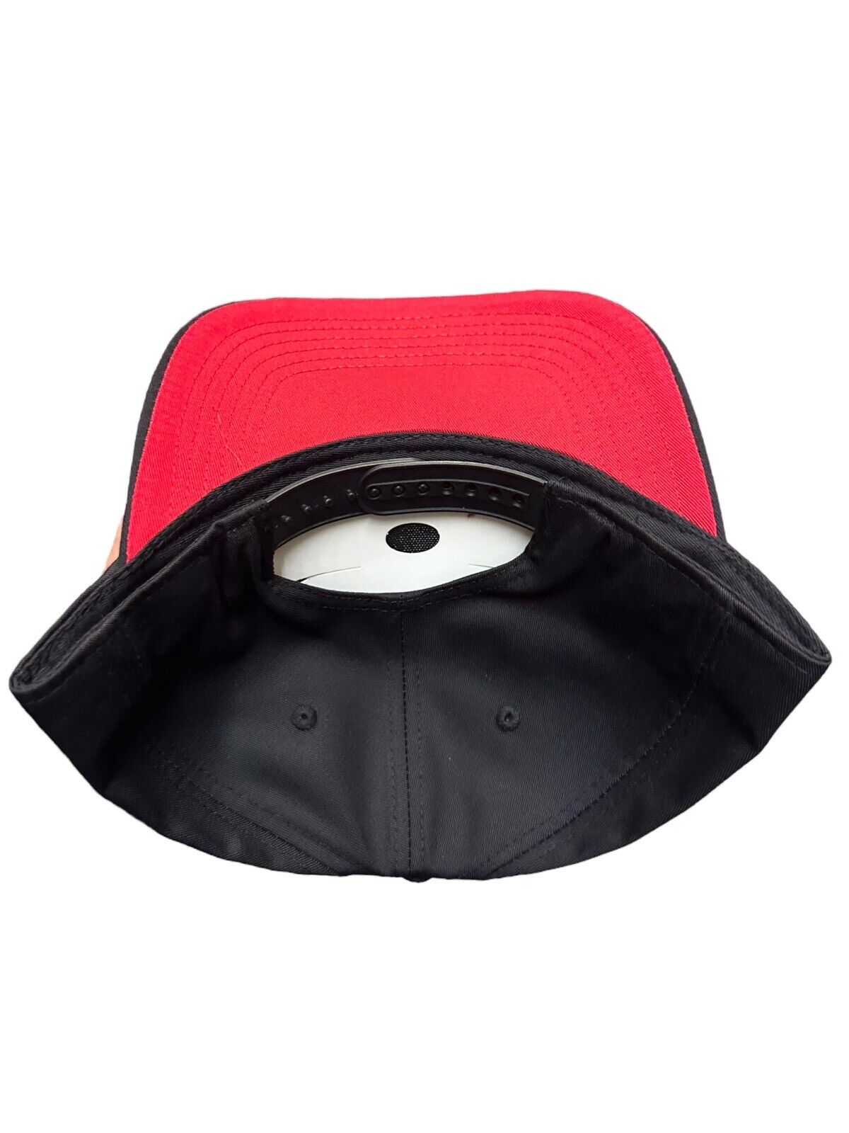 Red Bottom Underbrim black A frame snapbacks